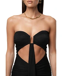 Jluxlabel Women's Atlantis Drape Maxi Dress
