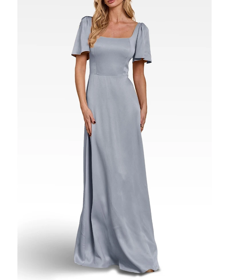 Maids to Measure Women's Clemmie Satin Bridesmaid Dress