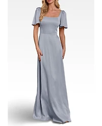 Maids to Measure Women's Clemmie Satin Bridesmaid Dress