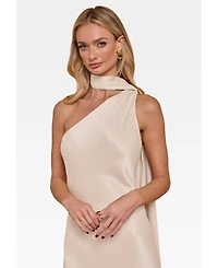 Maids to Measure Women's Cressida Satin Asymmetric Dress