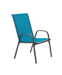 Streamdale Furniture 6pc Patio Chairs with Armrest and High Backrest