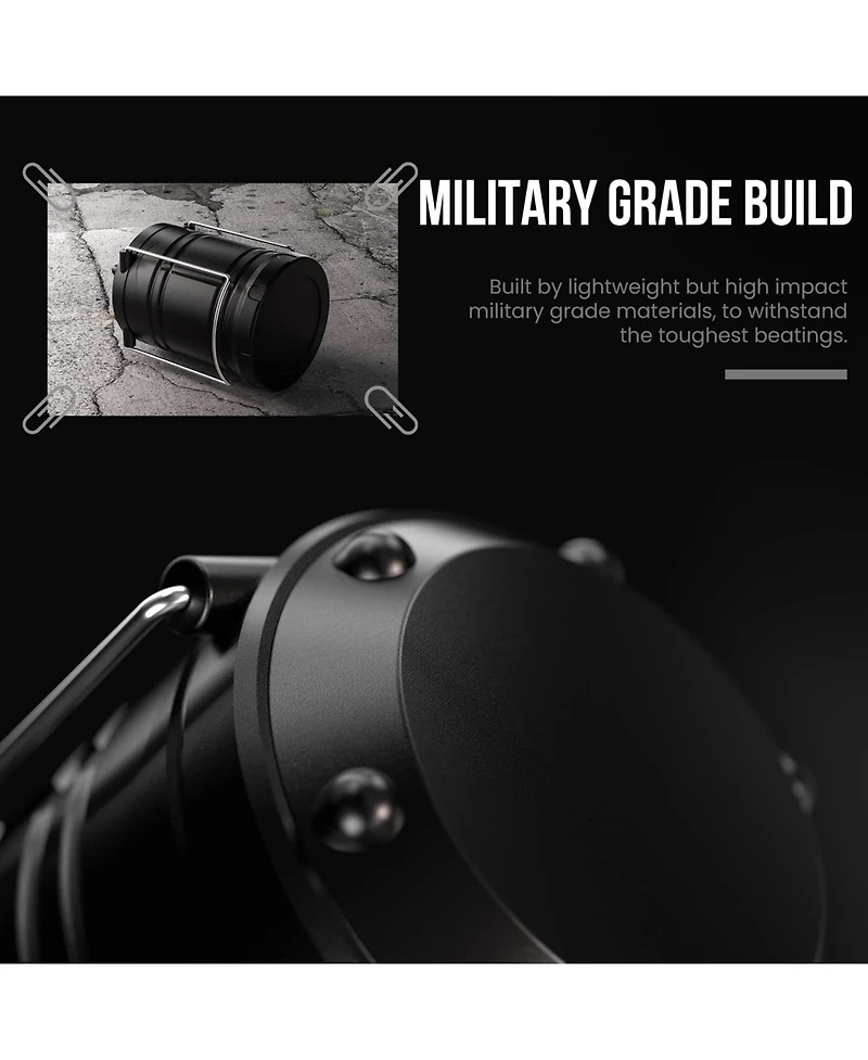 Gnuadz 4 pack Led Camping Lantern Flashlight Portable Collapsible Hanging Emergency Light