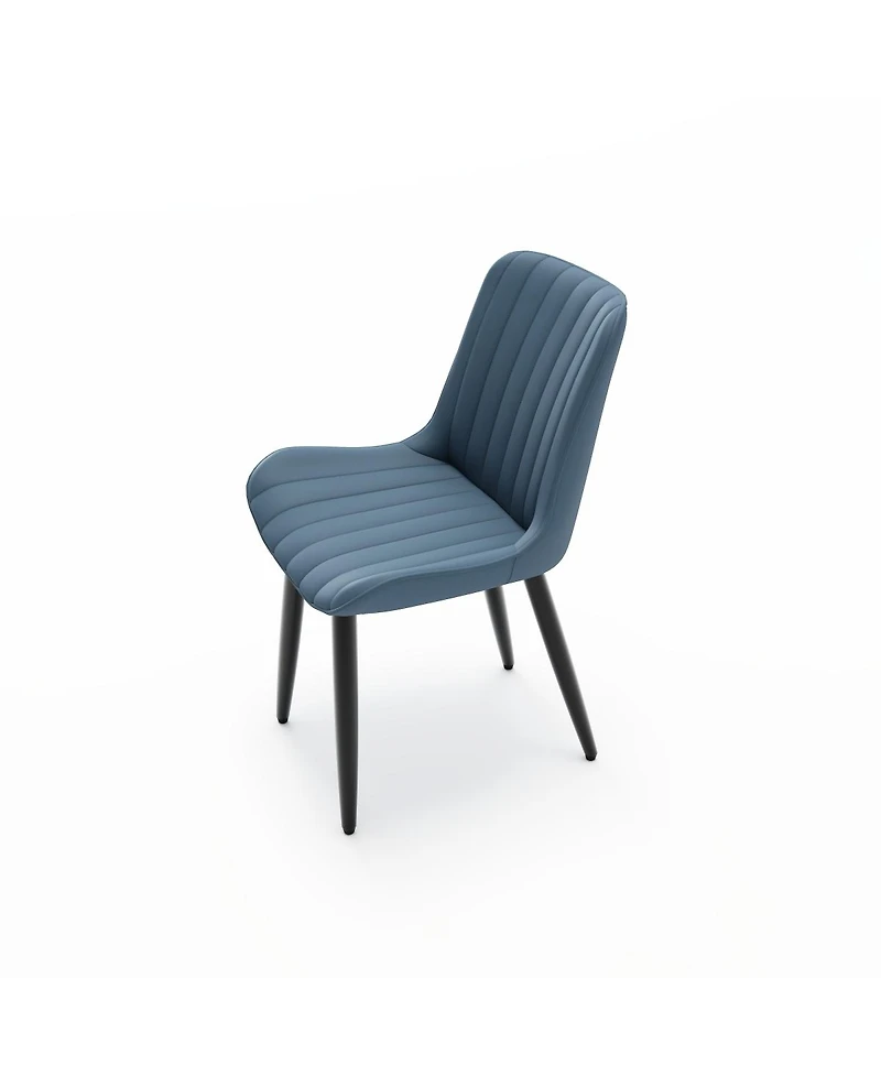 Streamdale Furniture Modern Pu Leather Dining Chairs (Set of 2)