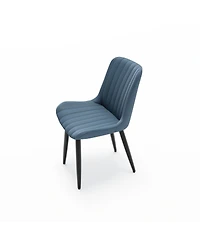 Streamdale Furniture Modern Pu Leather Dining Chairs (Set of 2)
