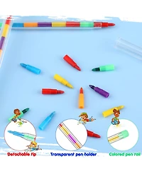 Gnuadz Stackable Crayons Rainbow Pencils Party Favors Pack of 60