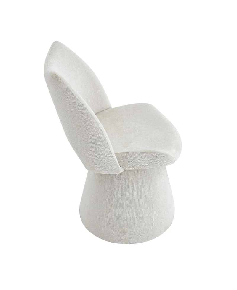 Streamdale Furniture Modern Chenille Accent Chair with Hollow Back