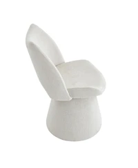 Streamdale Furniture Modern Chenille Accent Chair with Hollow Back