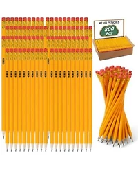 Gnuadz Pencils With Erasers Pre-sharpened For Writing Drawing Sketching