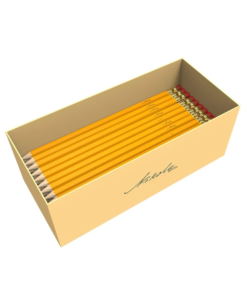 Gnuadz Pre-sharpened 2 Hb Wood Pencils with Erasers 650 Pack