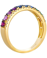 Le Vian Multi-Gemstone & Diamond (1/5 ct. t.w.) Ring in 14k Honey Gold