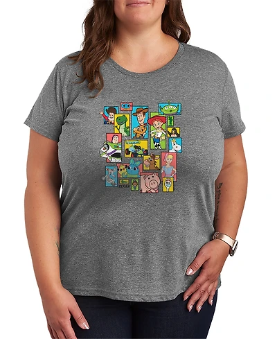 Hybrid Apparel Plus Toy Story Grid Short-Sleeve Graphic T-Shirt