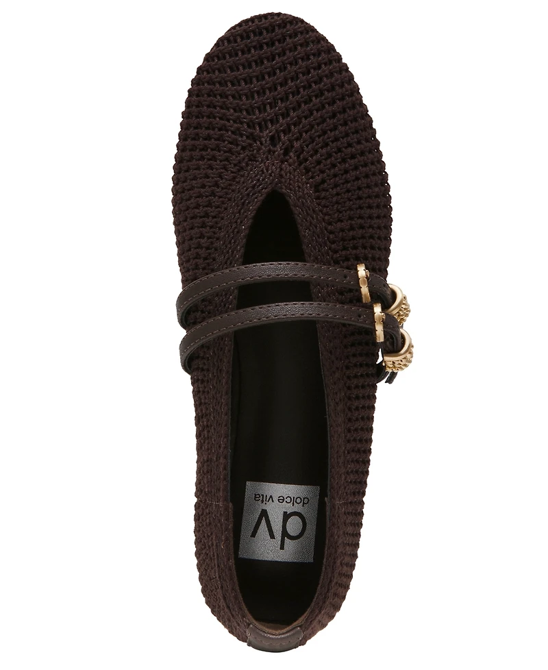 Dv Dolce Vita Women's Lespina Knitted Mary Jane Flats