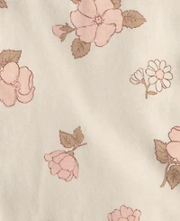 Carter's Baby Girls' Floral Burp Cloths, 4-Pack