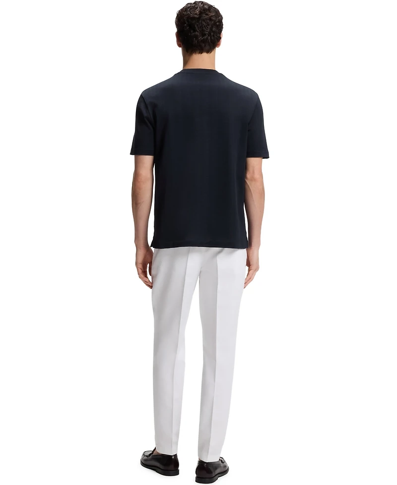 Boss by Hugo Men's Cotton Regular-Fit Jacquard Structure T-Shirt