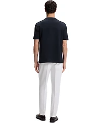 Boss by Hugo Men's Cotton Regular-Fit Jacquard Structure T-Shirt