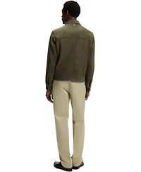 Boss by Hugo Men's Suede Regular-Fit Leather Jacket