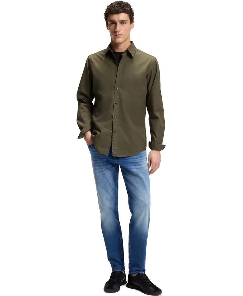 Boss by Hugo Men's Cotton Poplin Regular-Fit Dress Shirt