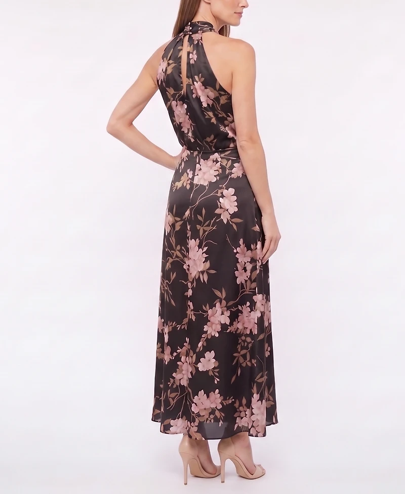 Taylor Women's Floral V-Neck Fit & Flare Dress