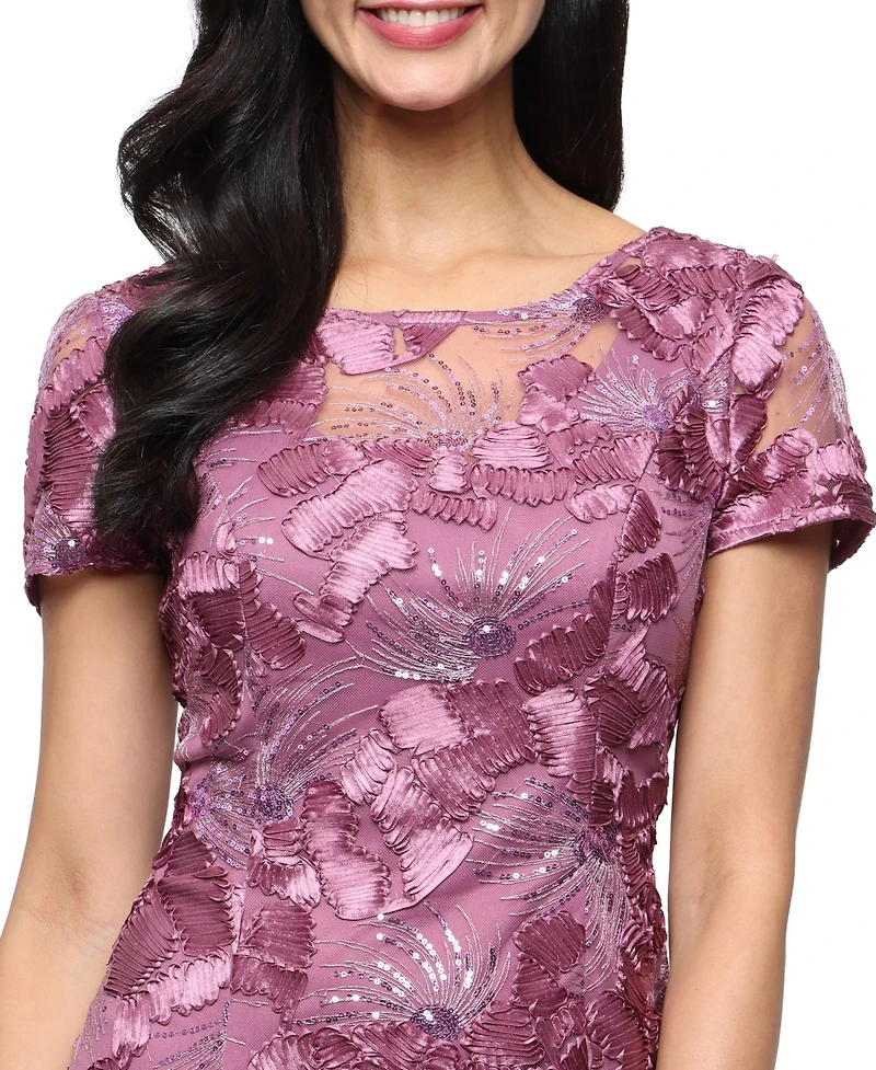 Alex Evenings Petite Embellished Lace Gown