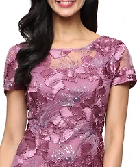 Alex Evenings Petite Embellished Lace Gown