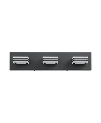 Busdays Matte Black Vanity Light Fixture 3 Lights Up and Down Led Modern Bathroom Vanity Light Over Mirror Acrylic Bath Wall Lighting