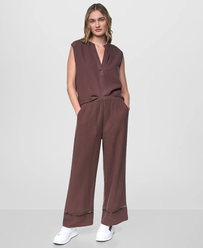 Dkny Jeans Women's Mid Rise Drawstring Pants