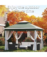 gaomon Outdoor Canopy Shelter Pop Up Gazebo Tent with Mosquito Netting