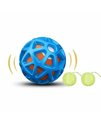 Aronkl Interactive Dog Ball Durable Natural Rubber Motion-Activated Vibrating Rolling Usb Rechargeable Water-Resistant