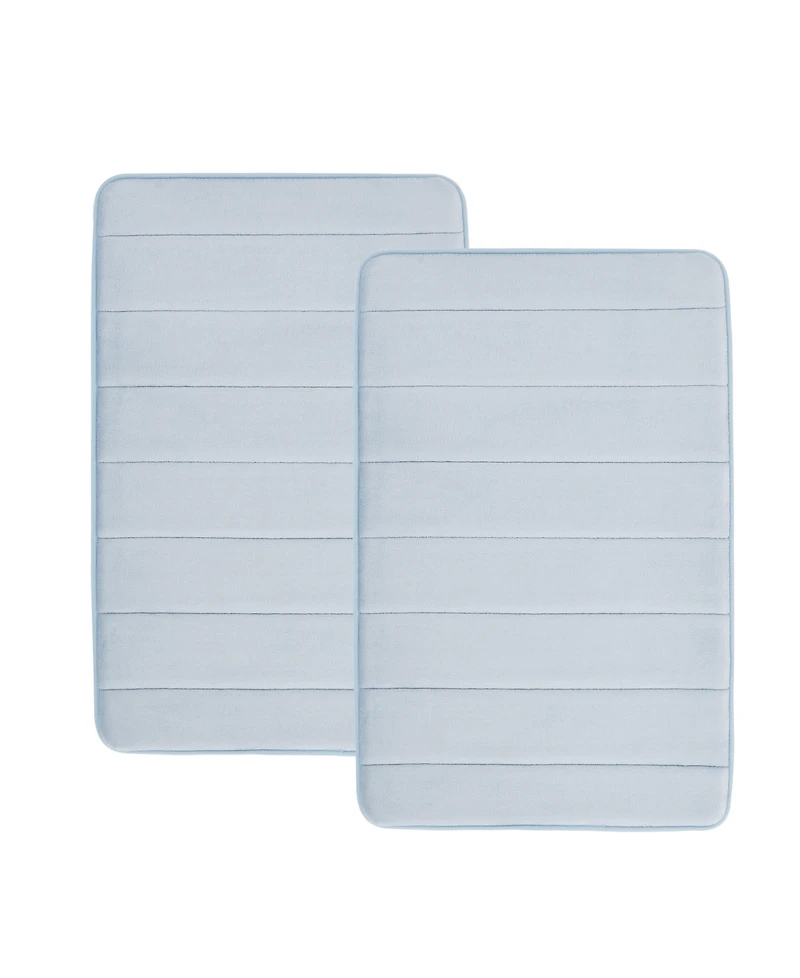 Truly Soft Solid Memory Foam 2-Pc. Bath Rug, 17" x 24"