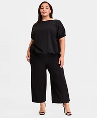 Anne Klein Plus Boat-Neck Dolman-Sleeve Top