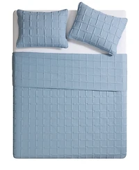 Vcny Home Solid Square 3-Piece Quilt Set
