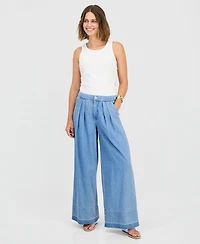 I.n.c. International Concepts Women's High Rise Wide Leg Jeans, Macy's Exclusive