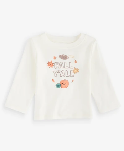 First Impressions Baby Boys' 3M-24M Mix & Match Long-Sleeve Fall Y'all T-Shirt, Macy's Exclusive