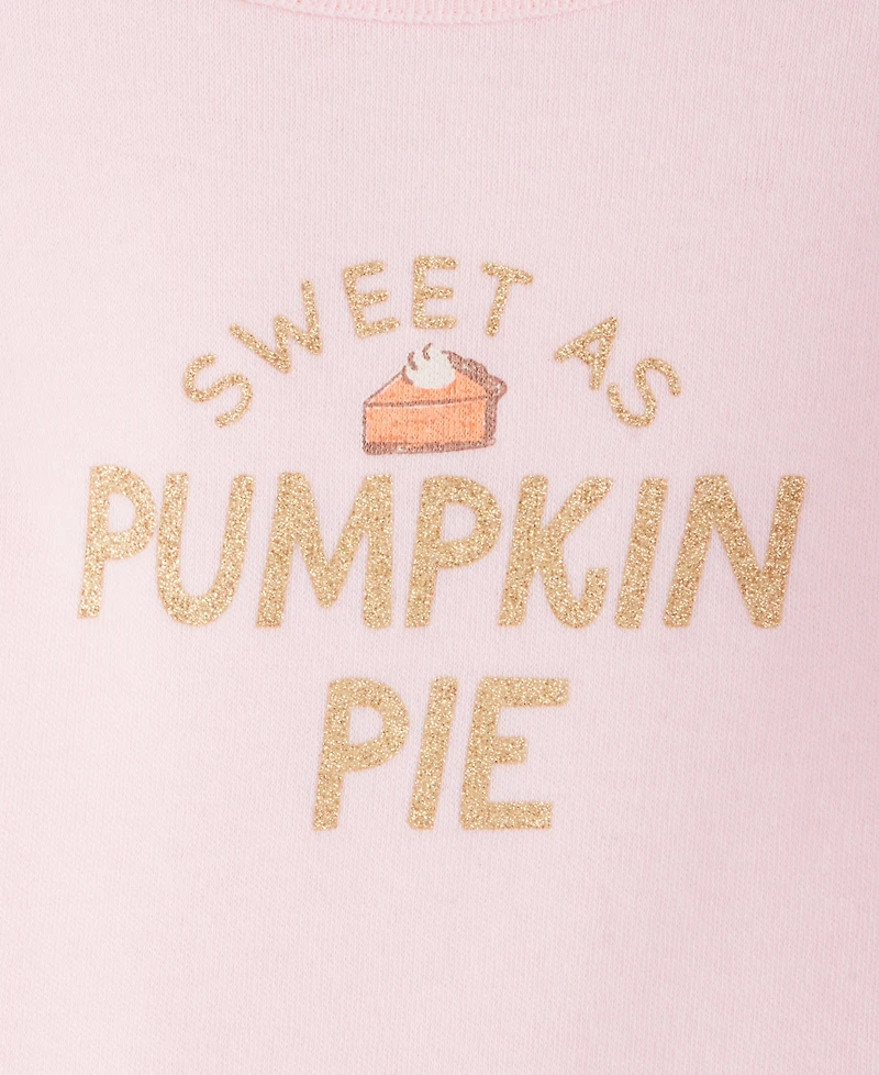 First Impressions Baby Girls' 3M-24M Mix & Match Long-Sleeve Pumpkin Pie T-Shirt, Macy's Exclusive