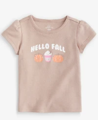 First Impressions Baby Girls' 3M-24M Short-Sleeve Hello Fall T-Shirt, Macy's Exclusive