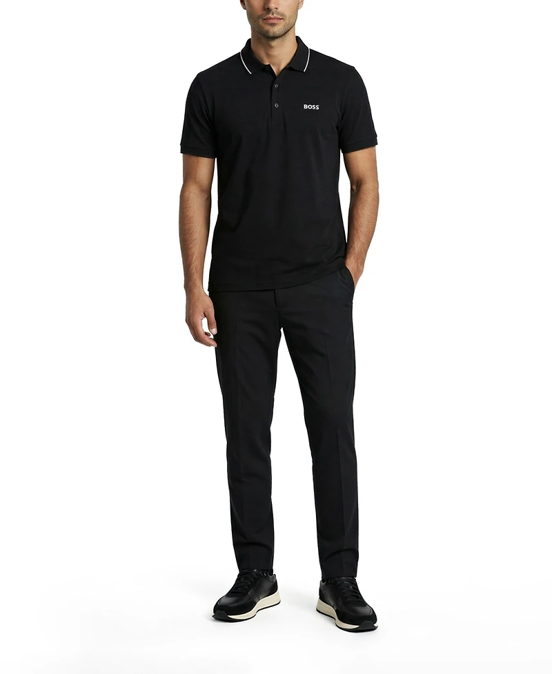 Boss by Hugo Men's Tonal Logo Slim-Fit Polo Shirt