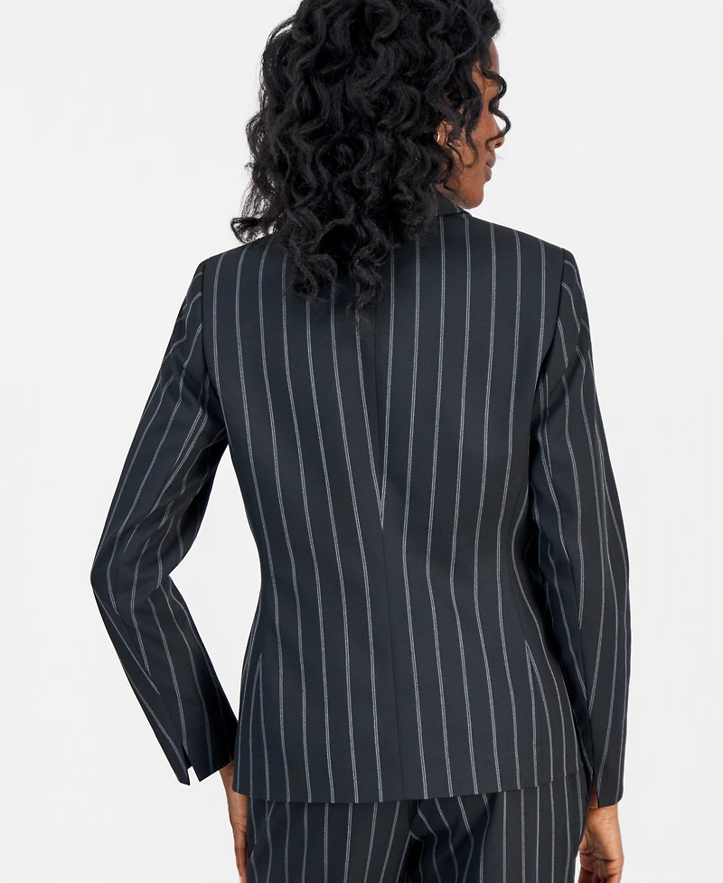 Kasper Women's Notch-Lapel Pinstripe Jacket