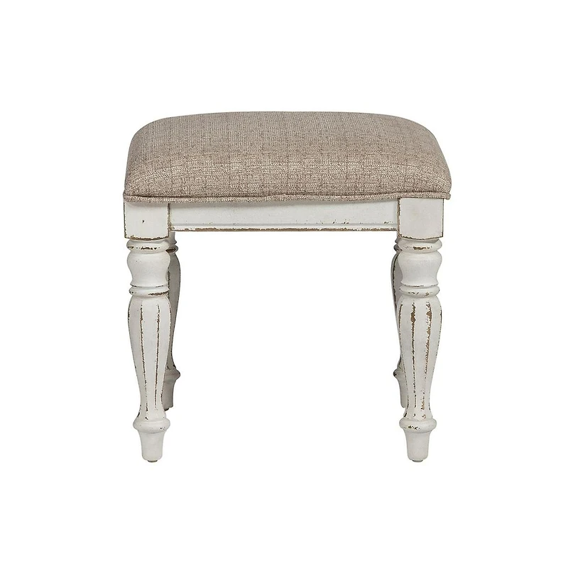 Liberty Furniture Industries, Inc. Magnolia Manor Vanity Stool in Antique White