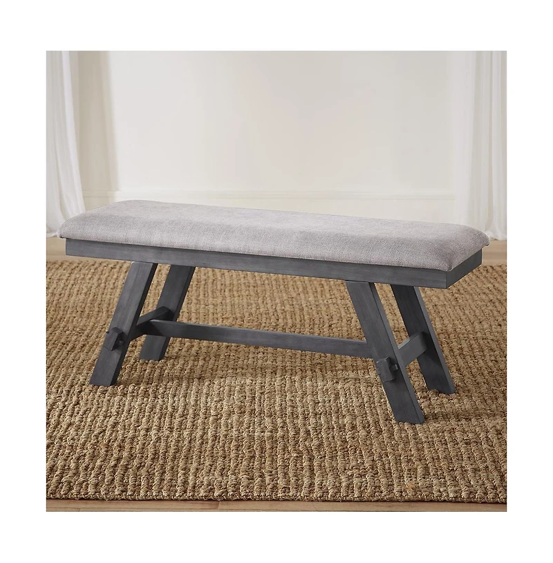 Liberty Furniture Industries, Inc. Lawson Bench (Rta) in Slate with Weathered Top