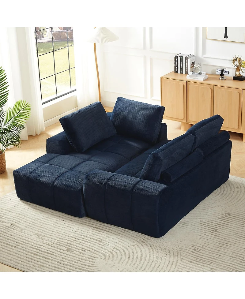 Streamdale Furniture Modern Tufted Segmented Sofa with Pocket Spring Support - No Assembly