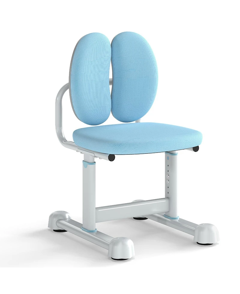 Slickblue Adjustable Height Kids Desk Chair with Double Back Support for Study Room