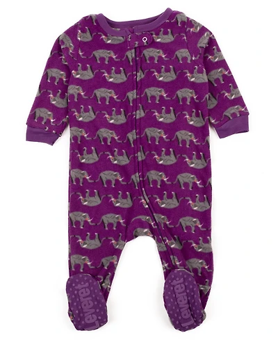 Leveret Baby Girls Matching Family One-Piece Sleep 'n Play Fleece Footed Pajamas - Cute and Playful Prints (03M-24M)