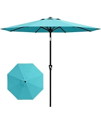 gaomon 9FT Patio Umbrella with Smooth Crank Lift Uv Protection Waterproof for Pool, Deck, Yard