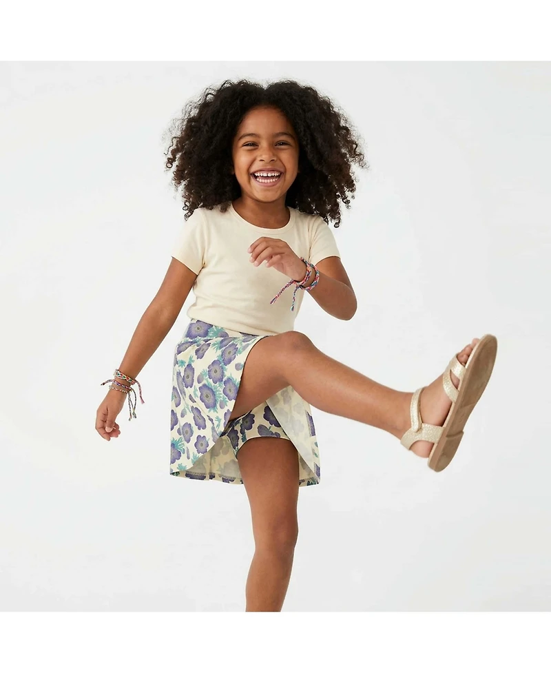 Mightly Toddler Girls Fair Trade Organic Cotton Pocket Skort