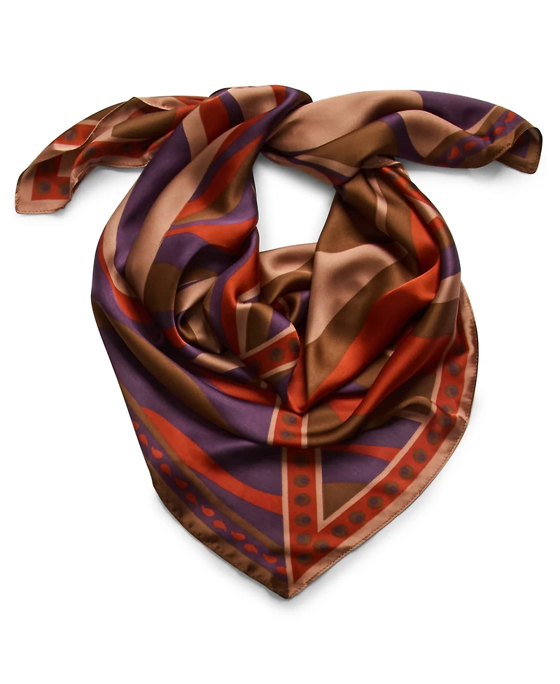 Steve Madden Swirly Girly Printed Square Scarf