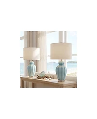 360 Lighting Leros 27 1/2" High Glass Gourd Table Lamp Set of 2