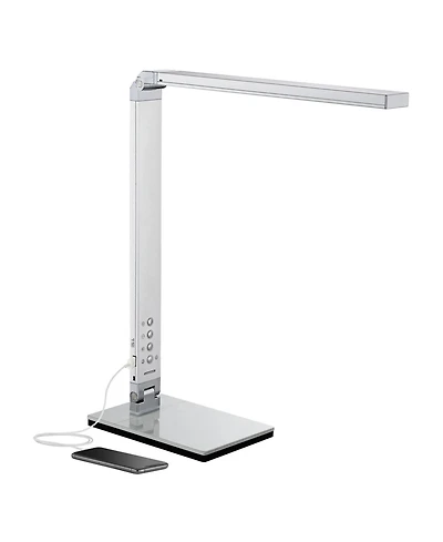 360 Lighting Modern desk lamp, 16.5 inches , with touch dimmer, Led nightlight, and built-in Usb port-ideal for bedside or home office.