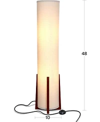 Parker 48" Led Column Floor Lamp with Cylinder Tower Shade