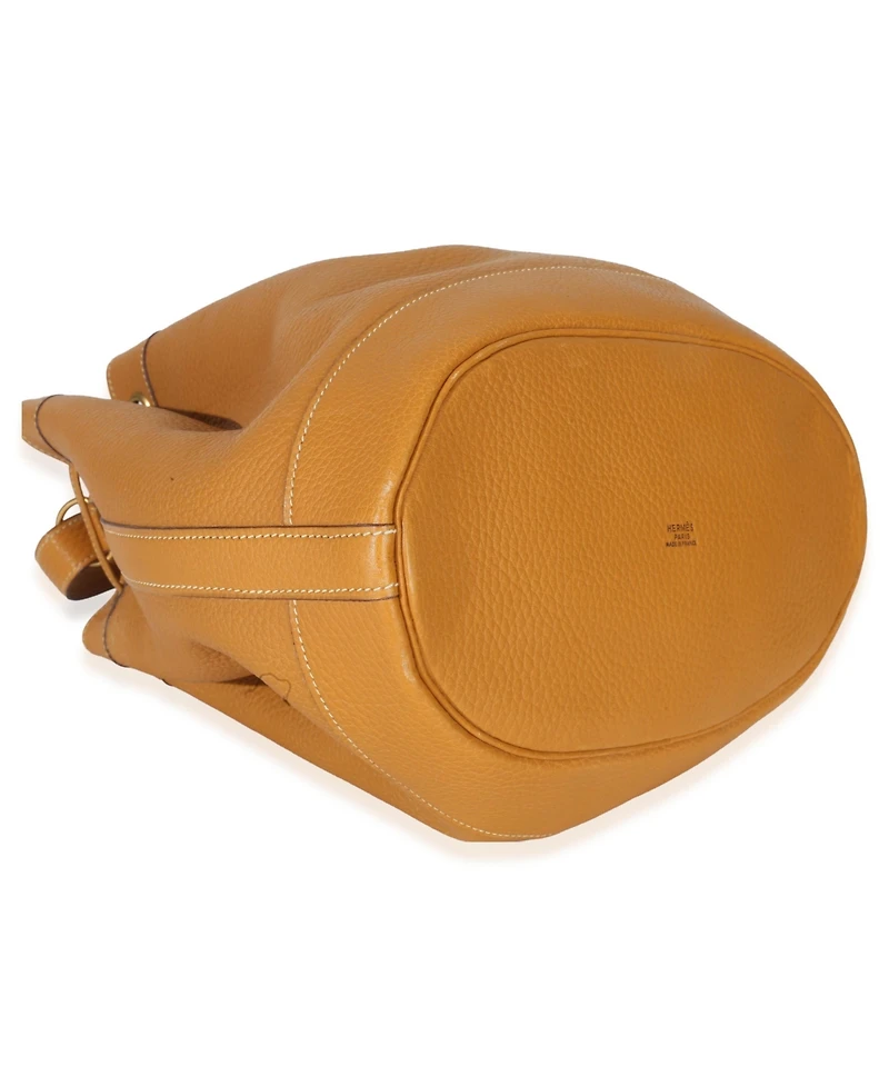 Pre-Owned HERMES Sable Togo Market Bucket Tote