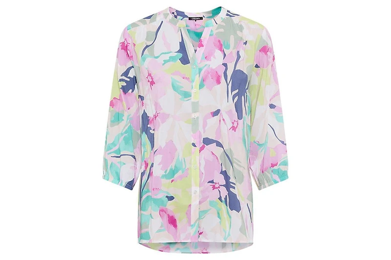 Olsen Women's Floral Tunic Shirt